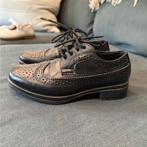 Black Brogue Oxford Shoes